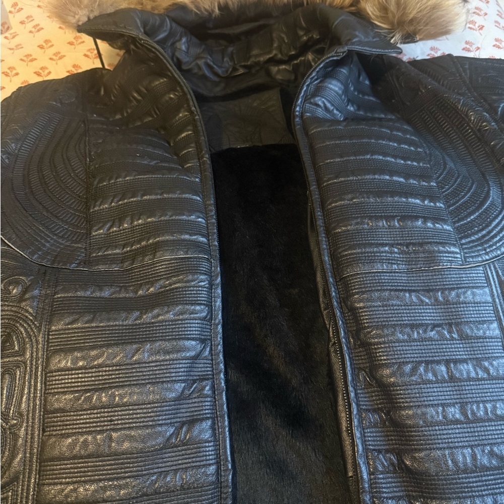 Black Quilted Bomber Jacket